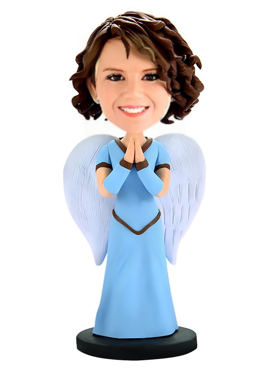 Angel Custom Bobblehead With Engraved Text