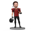 Custom American Football Player Bobblehead Players Finished The Game