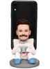 Mobile Phone Holder Astronaut Custom Bobblehead With Engraved Text